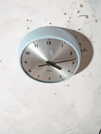 Gent of Leicester Slave Clock | 1960s Baby Blue Factory Clock, Quartz Movement