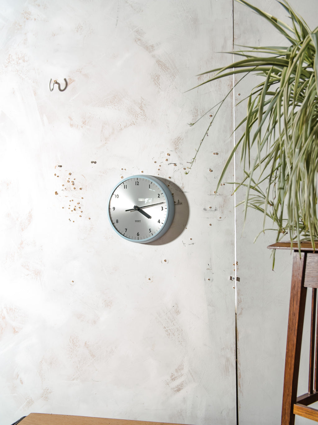 Gent of Leicester Slave Clock | 1960s Baby Blue Factory Clock, Quartz Movement
