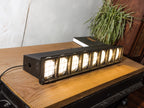 Vintage Siemens Theater Batten Lamp | 8 x E27 Podiumlichtbalk met Metalen Rooster, Zwarte Industriële Voetlicht Lamp, Hang, Zet Rechtop of Leg Plat