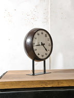 Gents of Leicester Dubbelzijdige Bakelieten Klok met Muurbeugel | 36 cm Stationsklok, Originele Uurwerken, Wand- of Plafondmontage