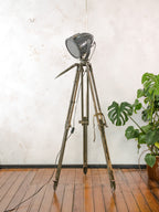 Soviet JP54 "Rocket" Spotlight Floor Lamp | Vintage 1970s USSR Studio Light on Ertel-Werk Tripod