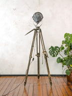 Soviet JP54 "Rocket" Spotlight Floor Lamp | Vintage 1970s USSR Studio Light on Ertel-Werk Tripod