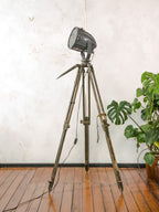 Soviet JP54 "Rocket" Spotlight Floor Lamp | Vintage 1970s USSR Studio Light on Ertel-Werk Tripod