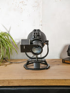 Strand Electric Patt 23 pignose theaterspot tafel lamp | Toverli kleurenwiel motor | Britse toneellamp uit de jaren 60 | Custom voet | Opnieuw bedraad