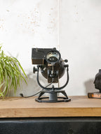 Strand Electric Patt 23 pignose theaterspot tafel lamp | Toverli kleurenwiel motor | Britse toneellamp uit de jaren 60 | Custom voet | Opnieuw bedraad
