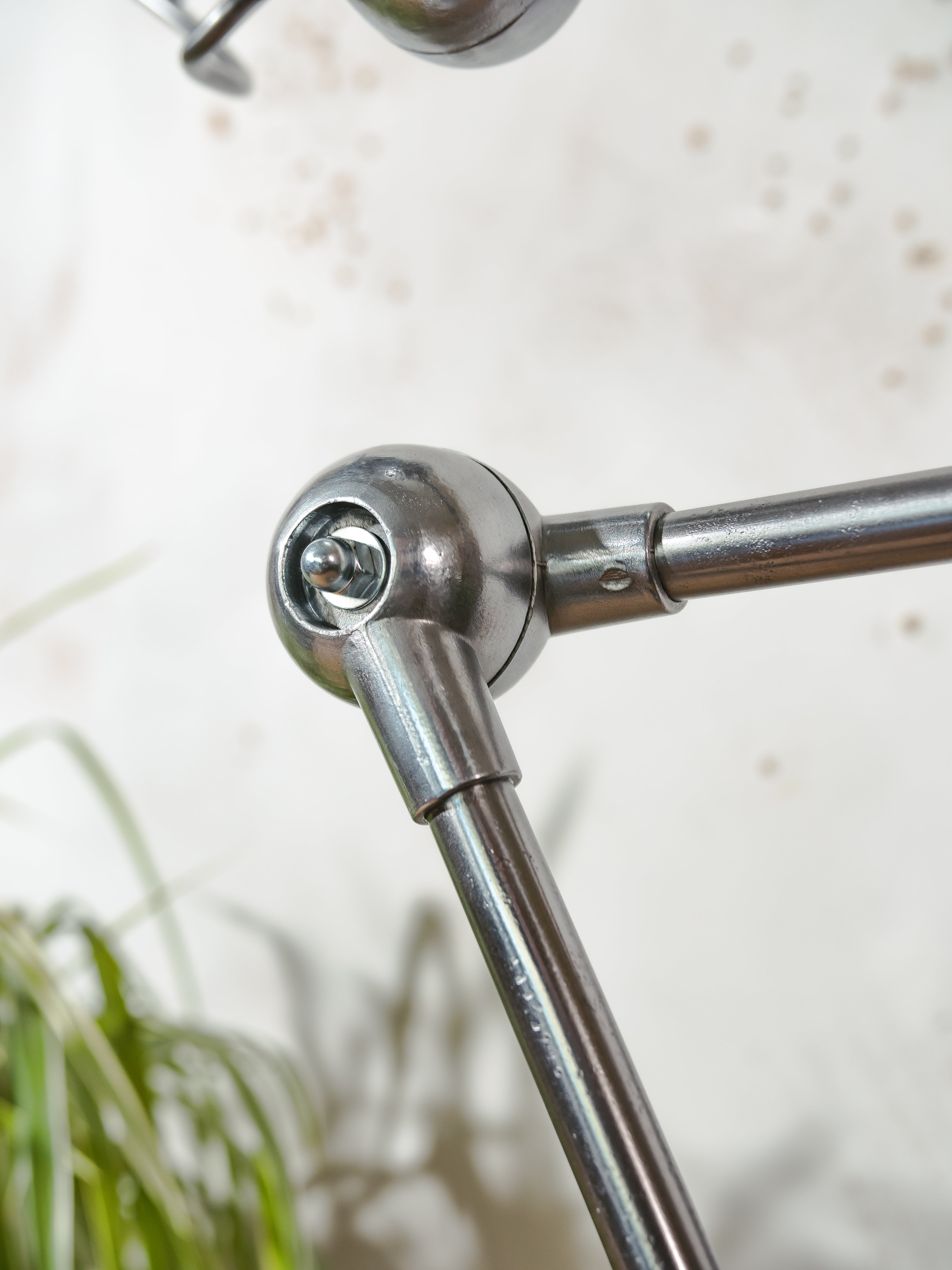 Vintage Jieldé 3 Arm Workshop Lamp on Brake Disc | 1950s French Designer Desk Lamp | Polished | Rewired | Jean-Louis Domecq | Loft Light