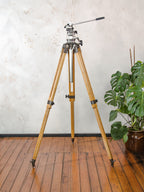 Vintage Large Solid Berlebach Mulda Wooden Photography Studio Tripod with Camera Head - Collectors item