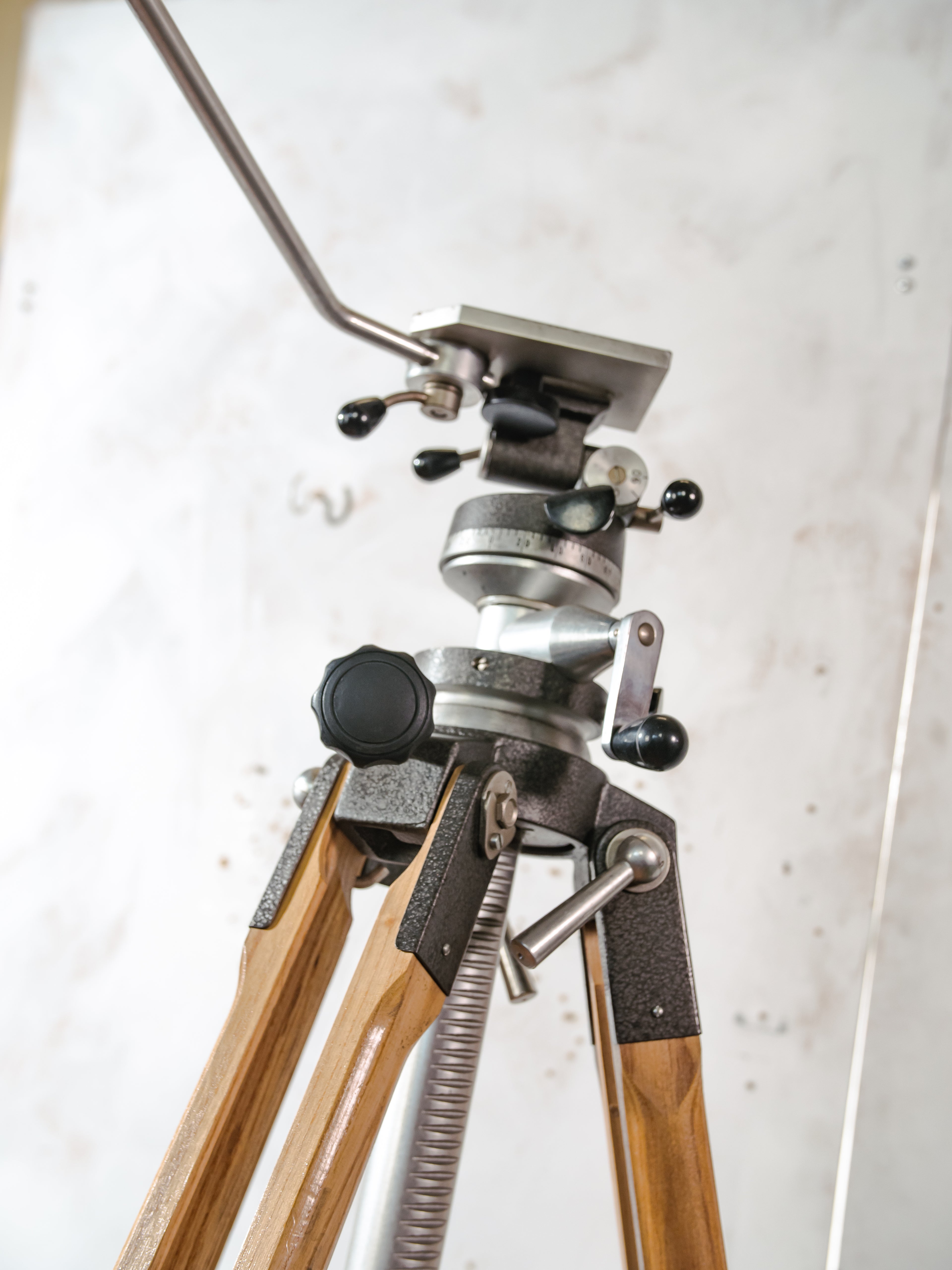 Vintage Large Solid Berlebach Mulda Wooden Photography Studio Tripod with Camera Head - Collectors item