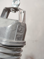 Industriële hanglamp van zwart emaille uit de jaren 50, vintage Philips HDK 250, grote fabriekslamp, hanglamp voor in de keuken of schuur.