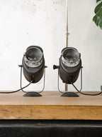 Vintage 1950s A.E. Cremer Paris Baby spotlight Lamp, Original Industrial Theater Lighting