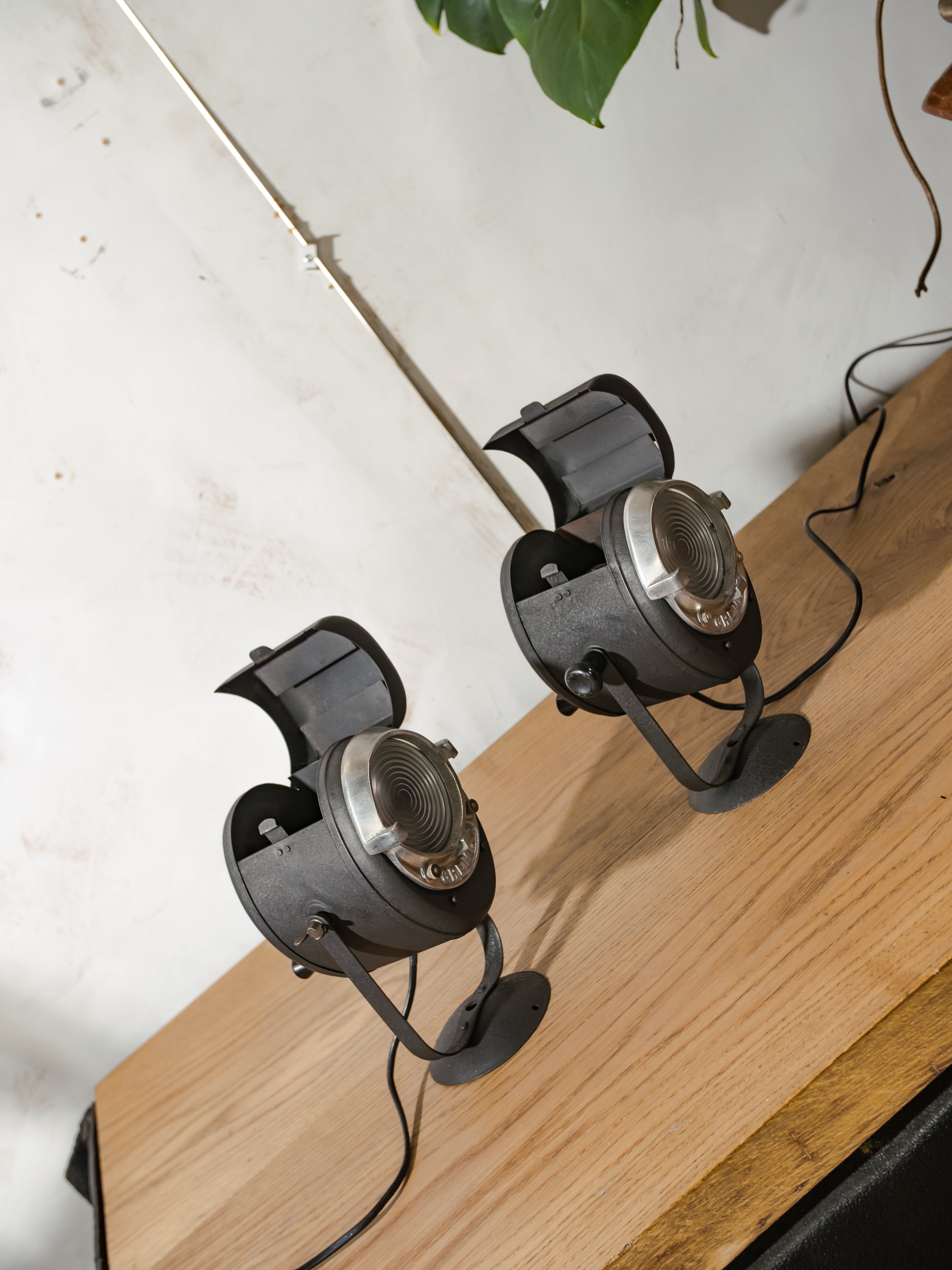 Vintage 1950s A.E. Cremer Paris Baby spotlight Lamp, Original Industrial Theater Lighting