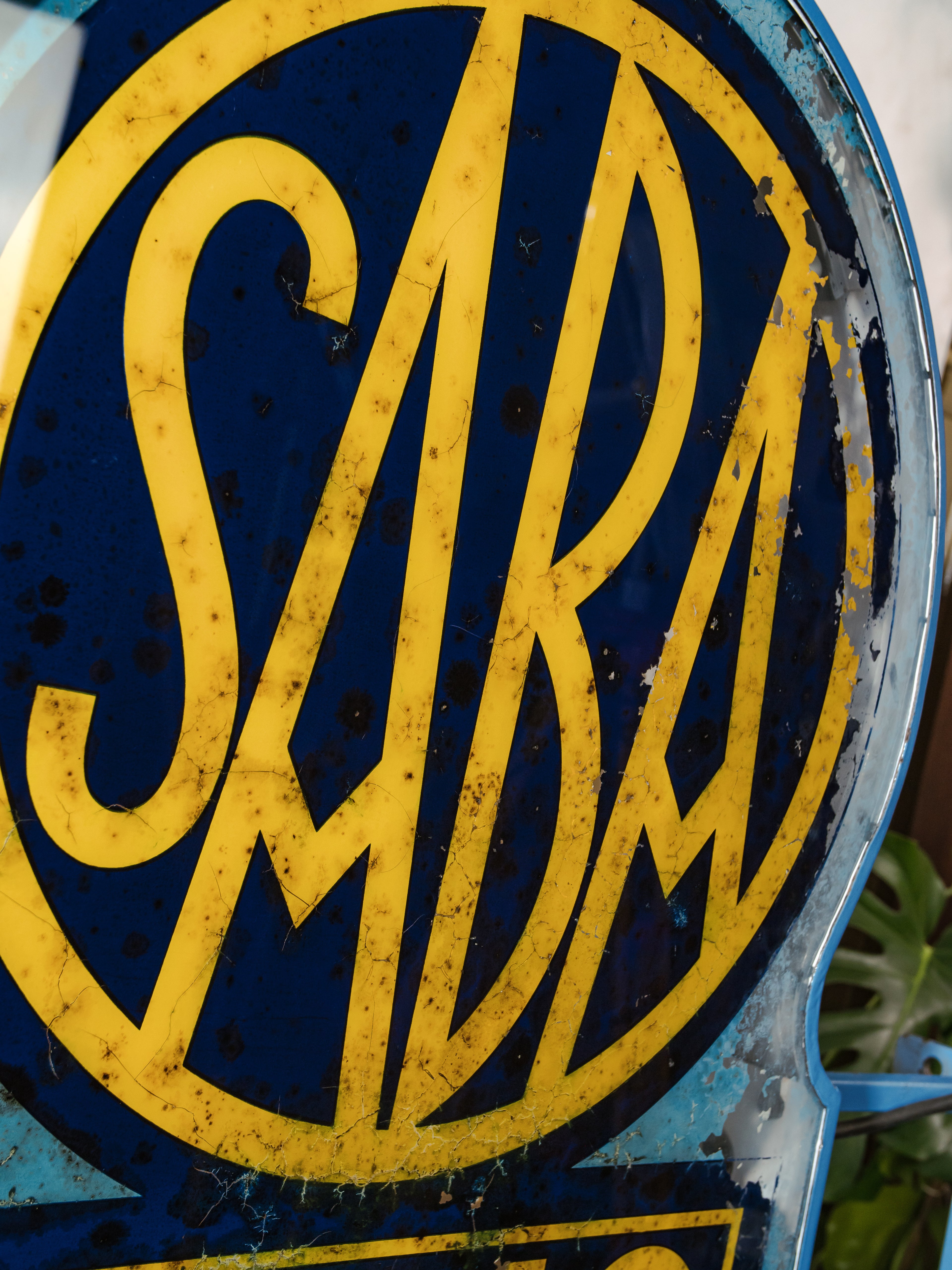 Extremely Rare 1930s SABA Radio Double-Sided Illuminated Dealer Sign – Art Deco German Radio Advertising Lightbox – Museum Quality
