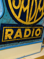 Extremely Rare 1930s SABA Radio Double-Sided Illuminated Dealer Sign – Art Deco German Radio Advertising Lightbox – Museum Quality