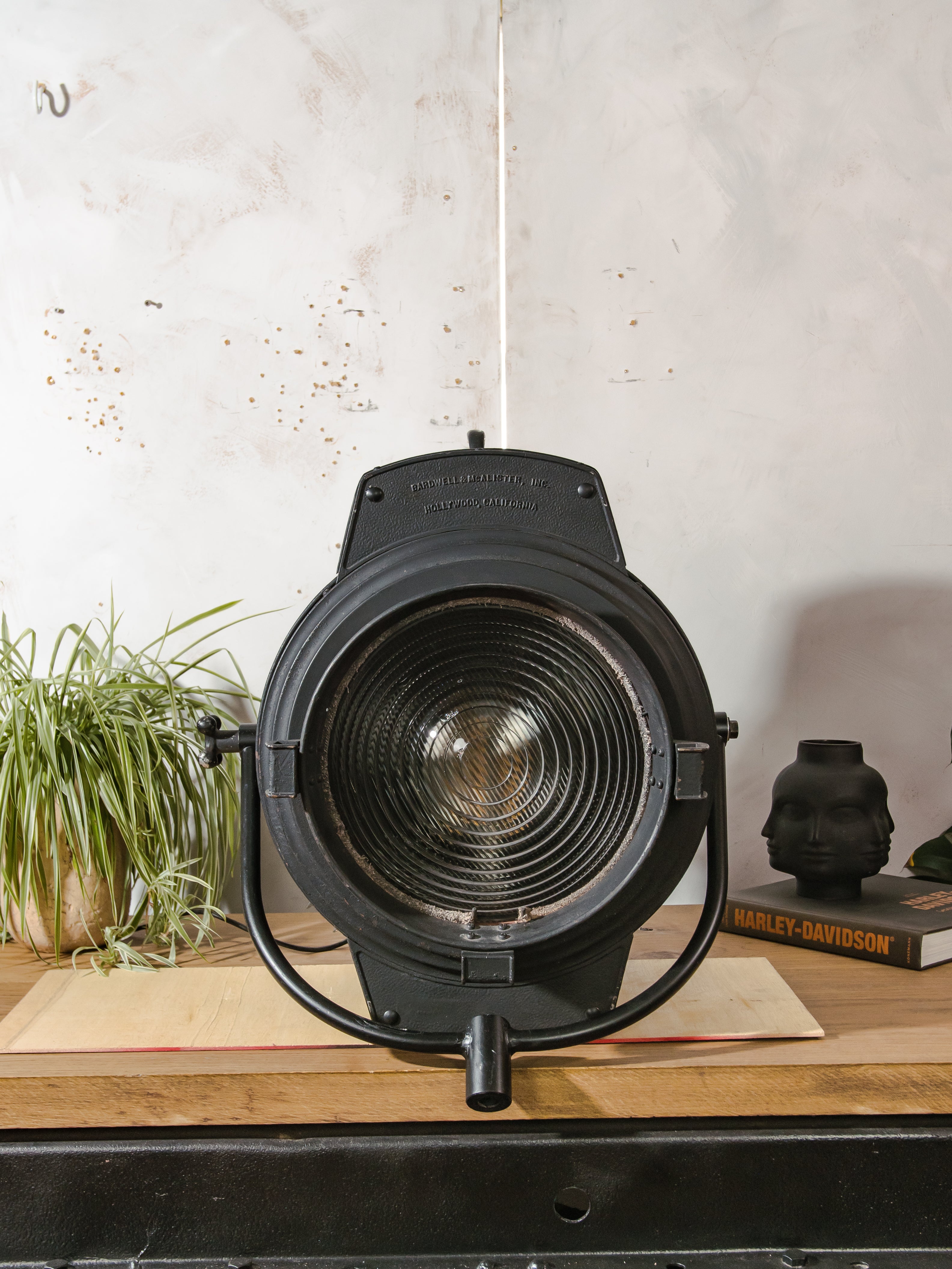 10K Hollywood Film Spotlight by Bardwell & McAlister, Paramount Pictures, Vintage Fresnel Stage Light, Repurposed Cinema Lamp, 1940s