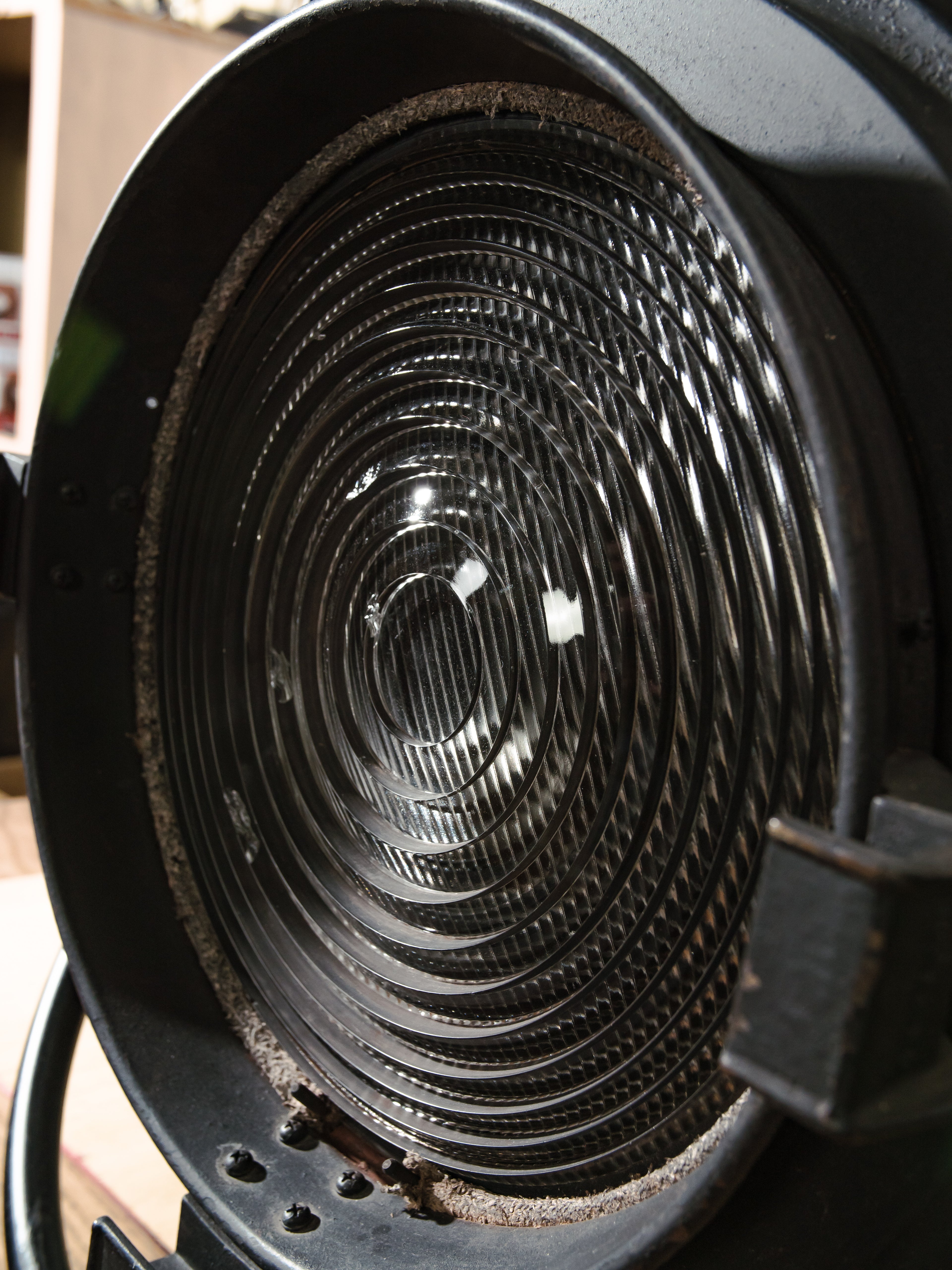 10K Hollywood Film Spotlight by Bardwell & McAlister, Paramount Pictures, Vintage Fresnel Stage Light, Repurposed Cinema Lamp, 1940s