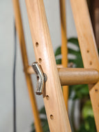 Gray anthracite Surgical Hospital Spotlight by Heraeus Hanaulux London, Designer Unique Floor Lamp, Wooden Army Crutch Tripod