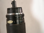 Repurposed LENS Wall lamp, Photo camera 80-200 mm RMC Tokina lighting, Upcycling Pulley light, gift for Photographers