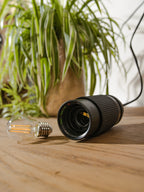 Repurposed LENS Wall lamp, Photo camera 80-200 mm RMC Tokina lighting, Upcycling Pulley light, gift for Photographers