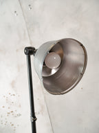 Restored 1950s Midgard R1 Lamp, Bauhaus Black Desk Light, German Designer Lighting, Curt Fischer Design