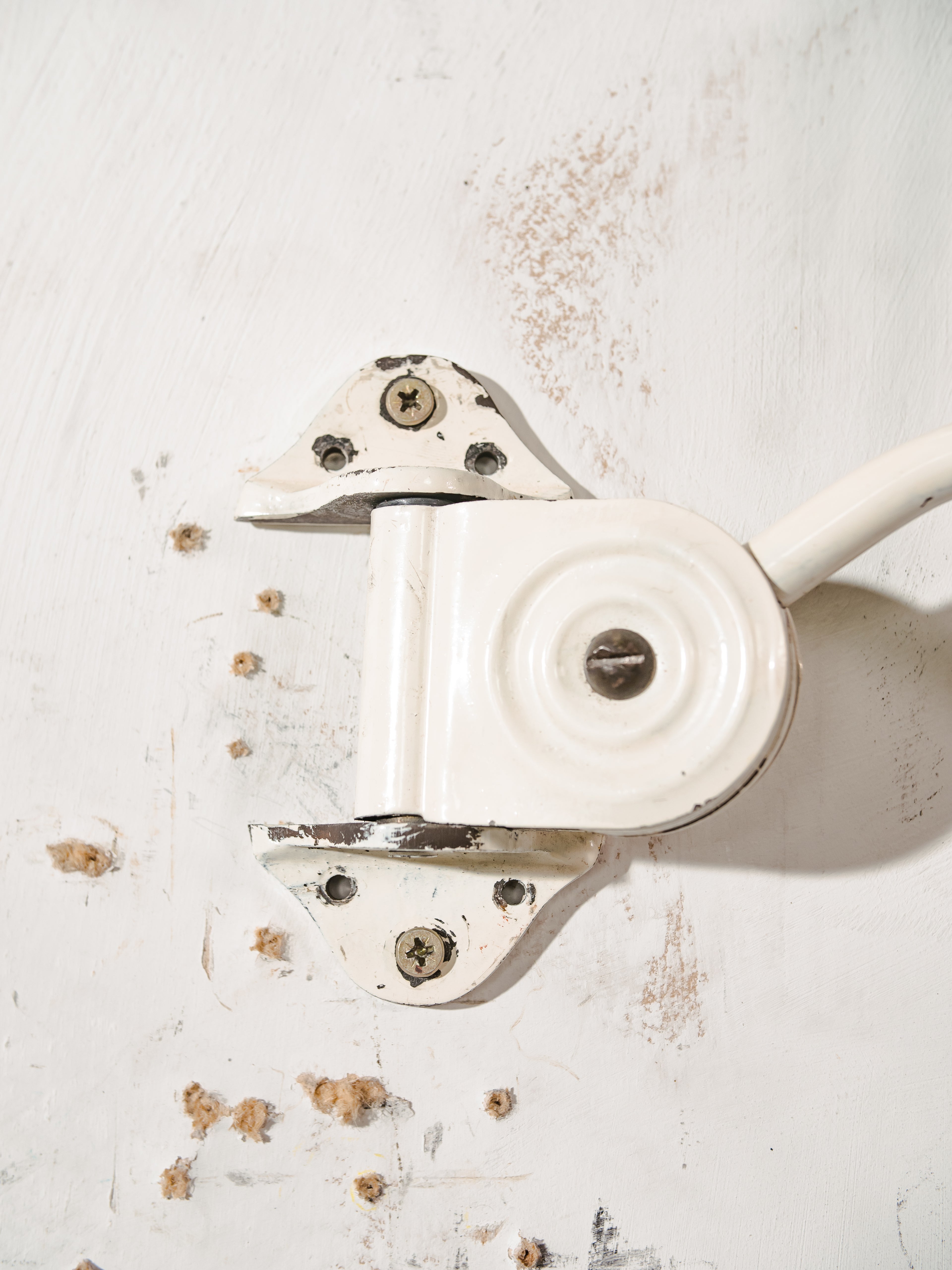 1930s White Scissor Lamp by Hala,old Workshop Harmonica Light, Bauhaus H. Th. J. A. Busquet Lighting