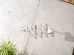 1930s White Scissor Lamp by Hala,old Workshop Harmonica Light, Bauhaus H. Th. J. A. Busquet Lighting