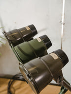 Vintage Ernst Rademacher Bundeswehr lamp, industriële militaire bureaulamp uit de jaren 50, verstelbare wandlamp, lamp van gerecycled Duits legervoertuig