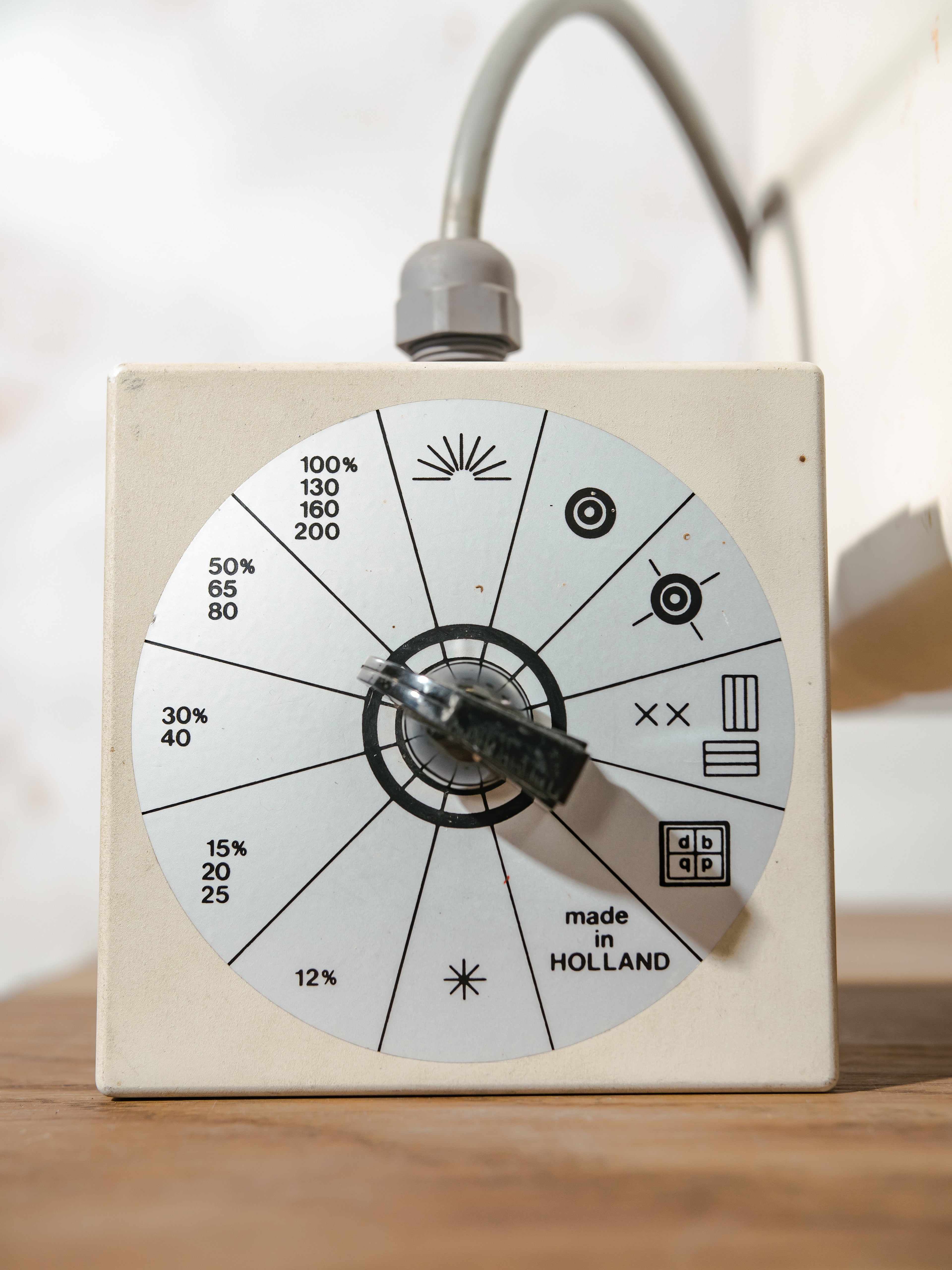 Vintage Optician Light Box Wall Lamp, 1960s Eye Exam Test Light, Made in Holland, 10 Light Settings, Industrial Medical Decor, Optometrist