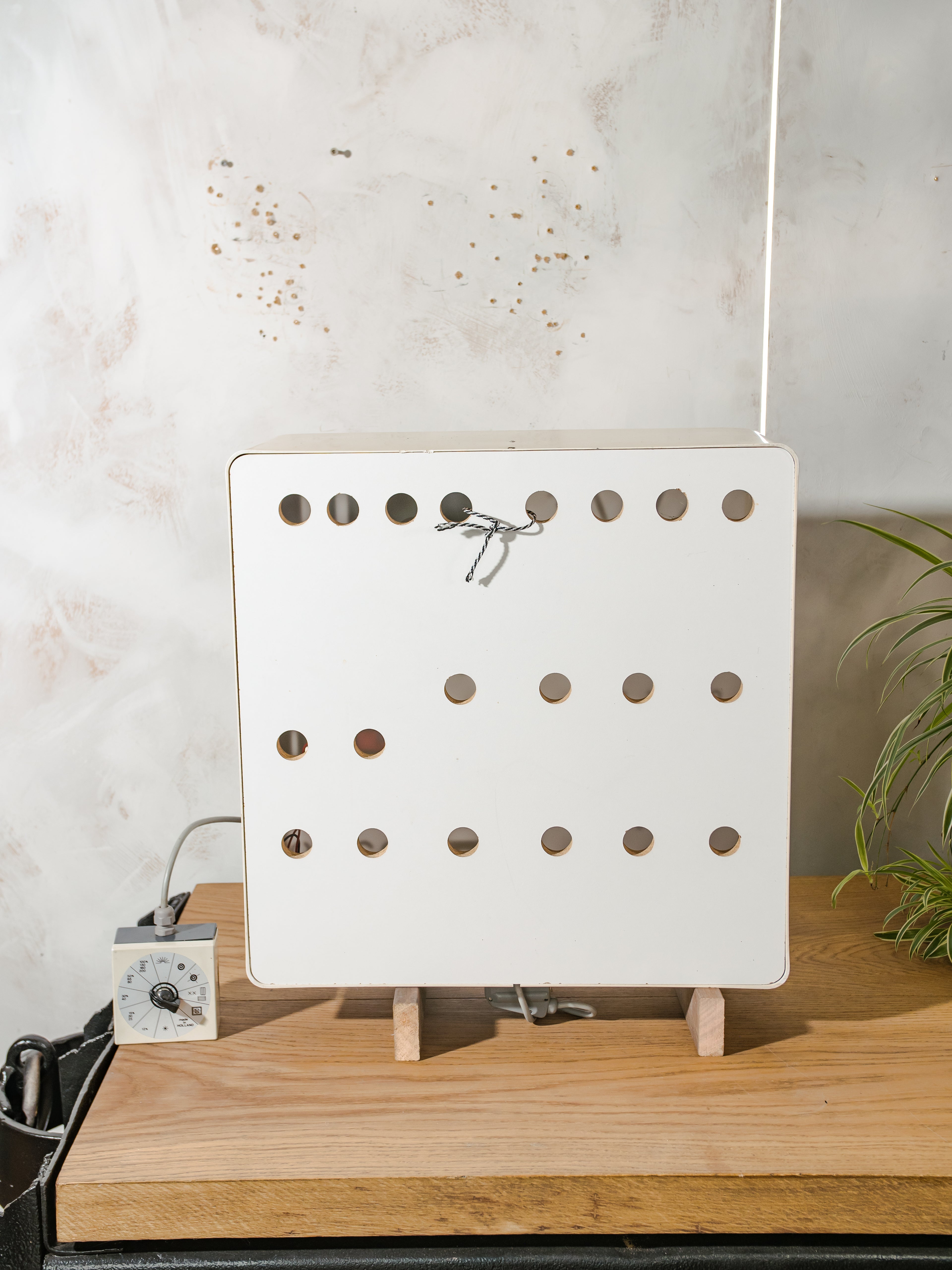 Vintage Optician Light Box Wall Lamp, 1960s Eye Exam Test Light, Made in Holland, 10 Light Settings, Industrial Medical Decor, Optometrist