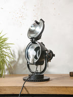 Strand Electric Patt 23 "Pig Nose" Theatre Spotlight Desk Lamp on Brake Disc Base - 1960s England