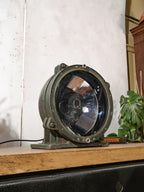 Tank zoeklicht uit de Koude Oorlog, T55 Tank militaire lamp – Industriële statementverlichting – Vintage legerzoeklicht – Gerecyclede militaire decoratie
