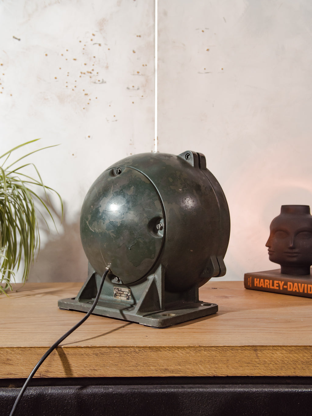 Cold War Tank Searchlight Lamp, T55 Military Light – Industrial Statement Lighting – Vintage Army Spotlight – Upcycled Military Decor