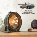 Cold War Tank Searchlight Lamp, T55 Military Light – Industrial Statement Lighting – Vintage Army Spotlight – Upcycled Military Decor