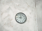 Industrial Wall Clock 1960s by Ericsson, Factory Slave Clock, Industrial interior Decor, Satin Black Clockwork, Diameter 34CM School Clock