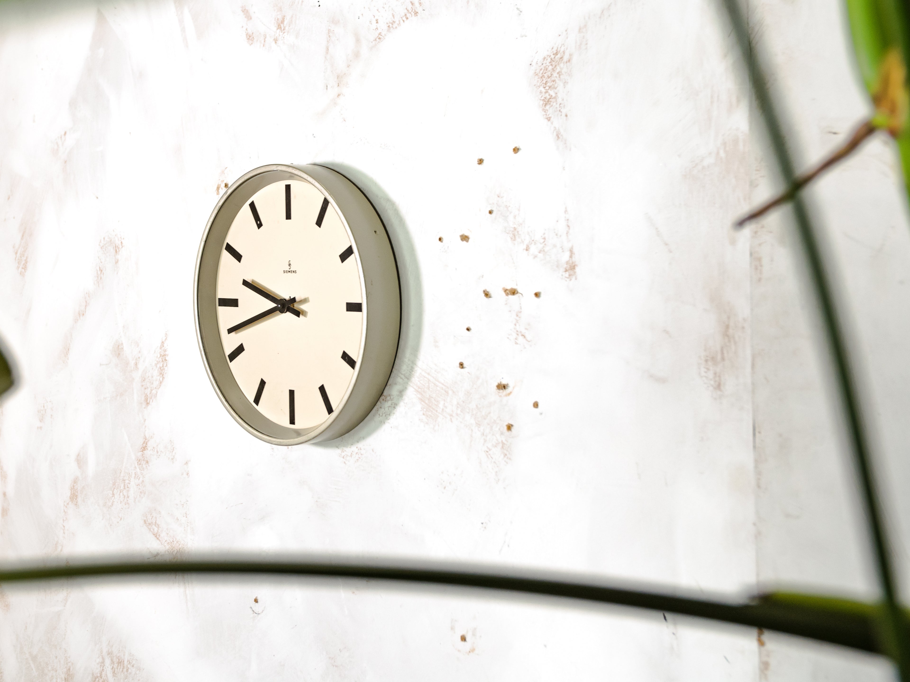 Siemens Slave Clock, Fabrieksstijl Tijdstuk, 1970 Interieur Muurdecoratie, Geschenk Nieuw Huis Housewarming