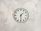 Keukenklok, Siemens Wandklok Werkplekklok Jaren 70, Kantoorklok, Secundair Uurwerk, uniek Housewarming cadeau interieur