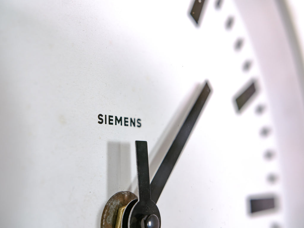 Keukenklok, Siemens Wandklok Werkplekklok Jaren 70, Kantoorklok, Secundair Uurwerk, uniek Housewarming cadeau interieur