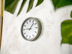 Factory Wall Clock Industrial Design used by PTT Netherlands 1970s, Converted to Quartz, Diameter 34CM, Vintage School clock Timekeeper