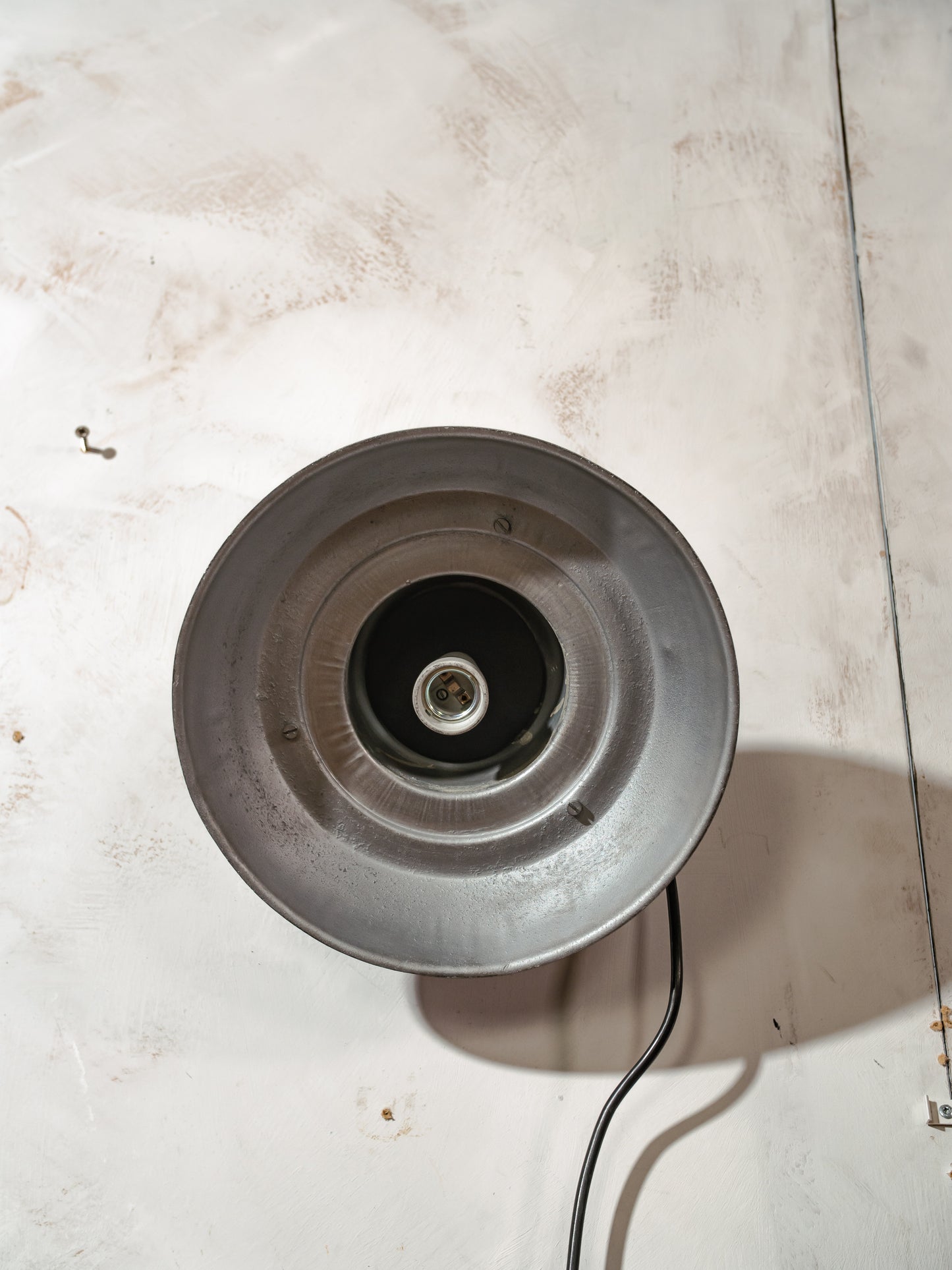 Vintage Farmhouse Wall Lamp, Unique Industrial Factory Lighting, Machine Black Sconce with Patina