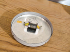 Retro TN 1970s Wall clock, Kitchen clockwork by Tele Norma West, made in Germany Plexiglass