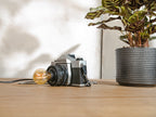 Vintage Praktica MTL5 Camera Lamp with Pentacon 50mm Lens | Upcycled Desk or Wall Light | Industrial LED Lighting with Vintage Charm