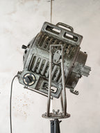 Vintage ARRI 2KW Arnold & Richter Cinema Spotlight Floor Lamp: Hollywood Theater Lighting, Patina