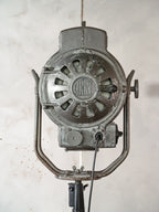 Vintage ARRI 2KW Arnold & Richter Cinema Spotlight Floor Lamp: Hollywood Theater Lighting, Patina