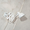 White 1930s Kaiser Idell 6718 Scissor Lamp,Restored Bauhaus Wall lighting, Antique light designed by Christian Dell
