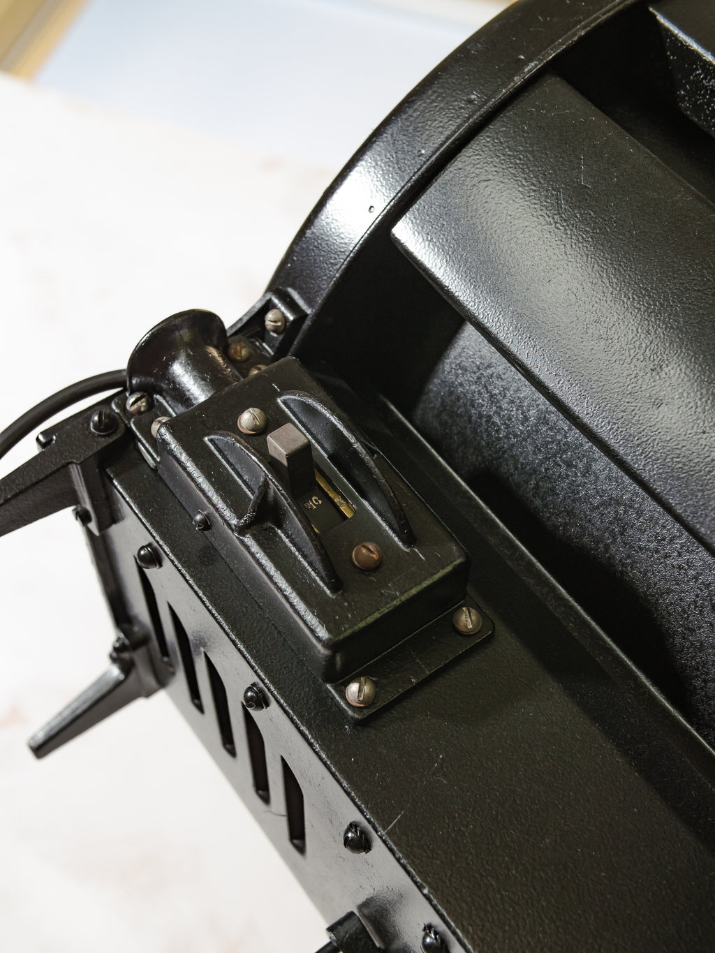 Vintage Berkey Italia Film Spotlight Floor Lamp on Industrial Tripod | Hollywood Studio Light | Cinematographer Decor