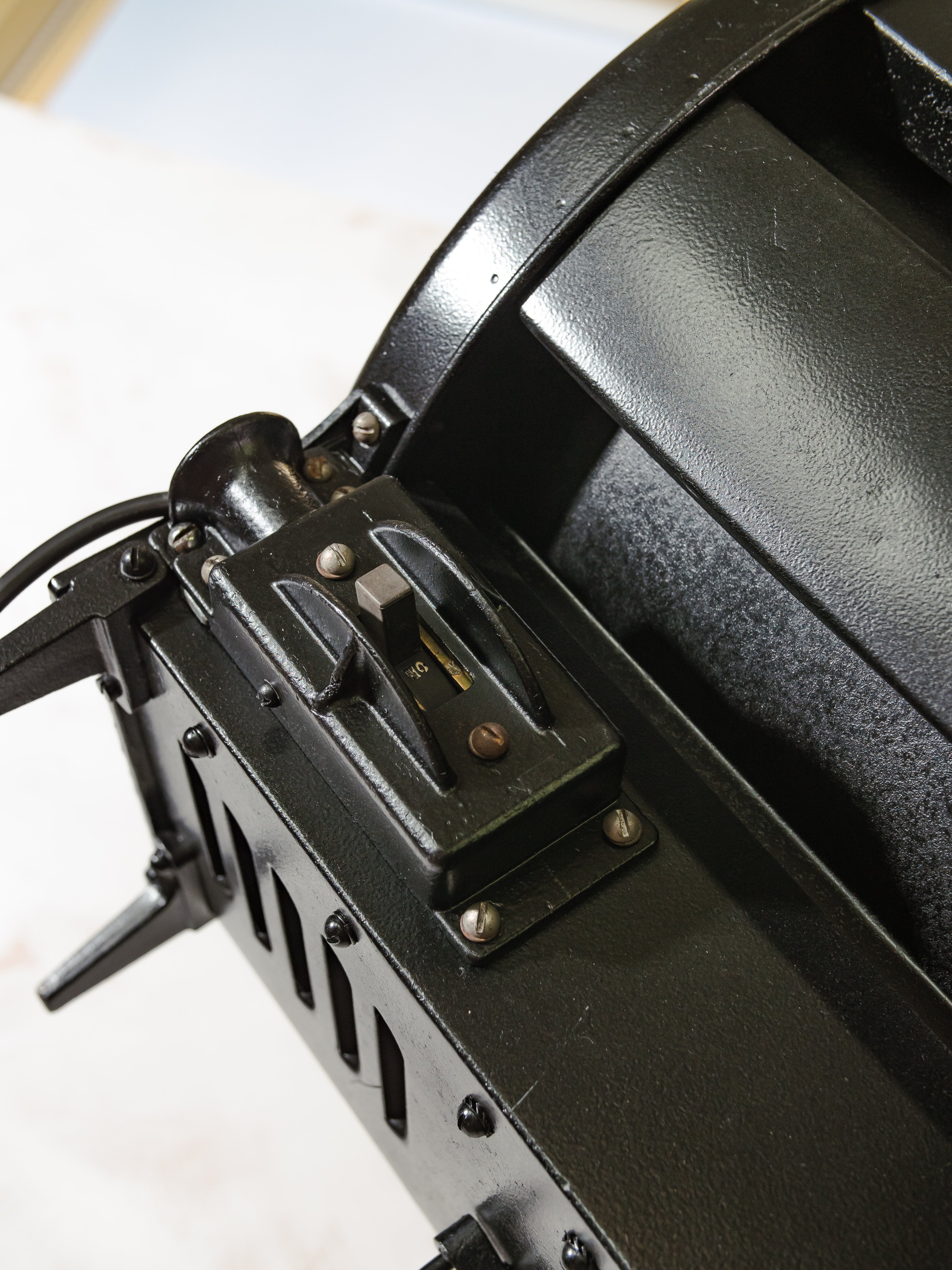 Vintage Berkey Italia Film Spotlight Floor Lamp on Industrial Tripod | Hollywood Studio Light | Cinematographer Decor