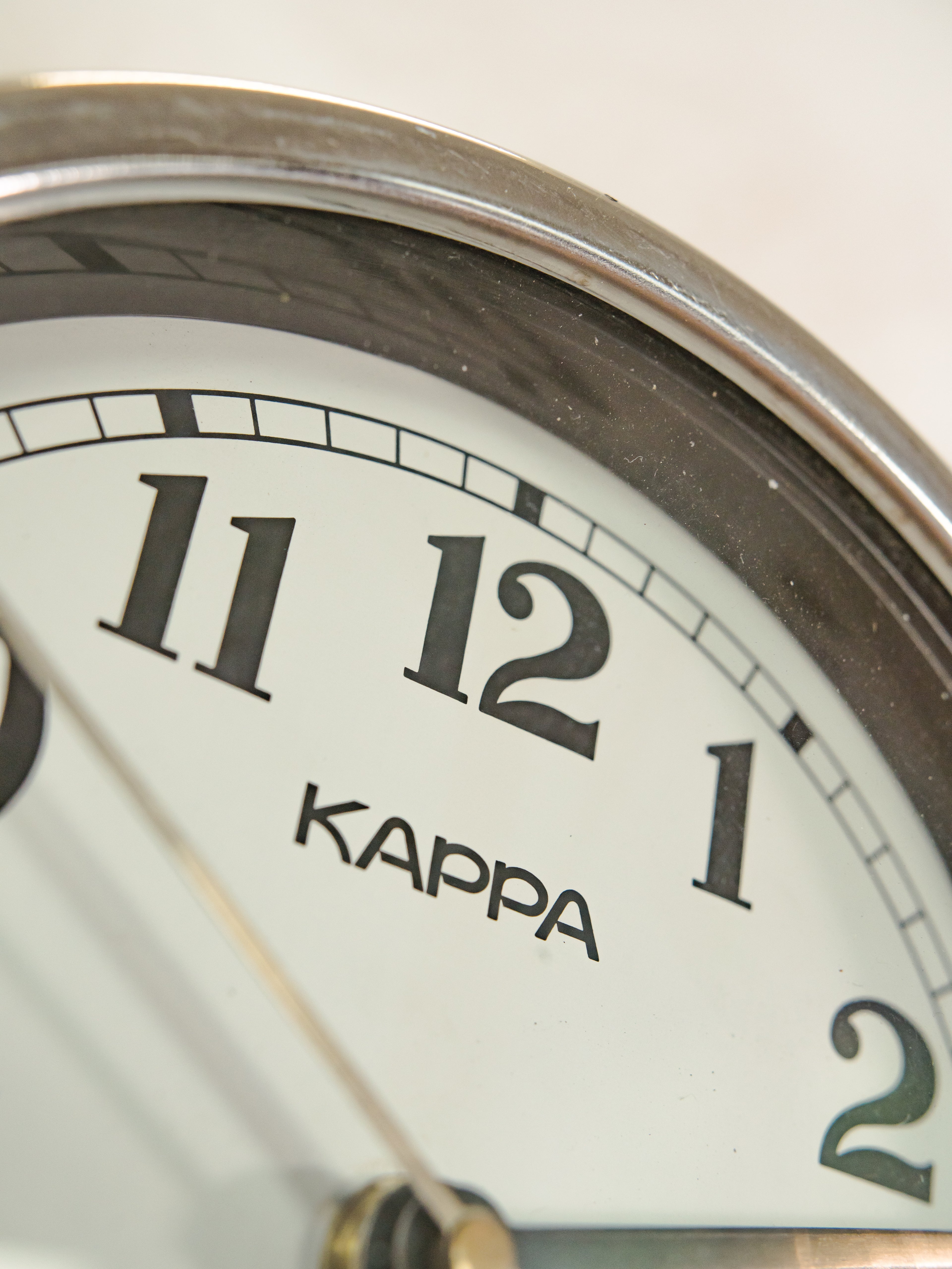Kappa Vintage Blue Industrial Steel Slave Wall clock, Quartz Maritime Nautical ship Time clock produced in Korea