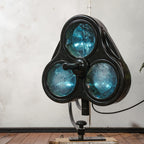Vintage industriële operatielamp van Heraeus Hanaulux London | Retro medische Upcycled operatielamp ziekenhuis