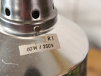 1950s Midgard R1 Lamp with 2 Arms, Restored Bauhaus Polished Desk Light, German Designer Lighting, Aluminum Shade, Curt Fischer Design