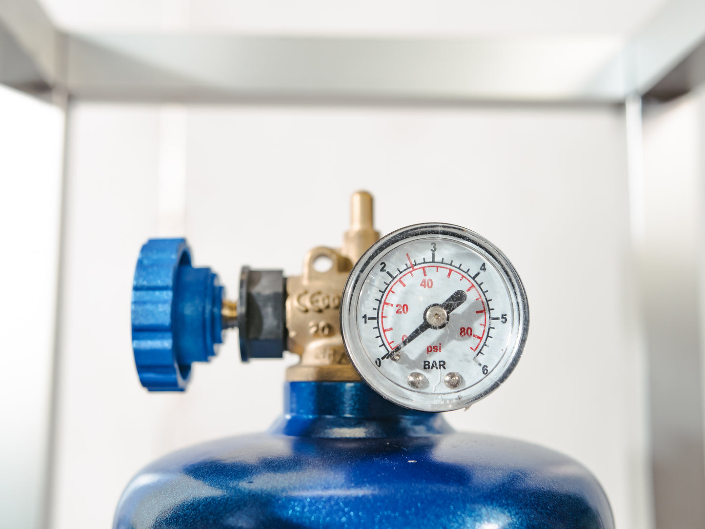 NOS Nitrous Box Cage Lamp, Upcycled Fire Extinguisher Light, Wall or Table Lamp with LED Lightbars & Remote | Racing Decor for Car Lovers