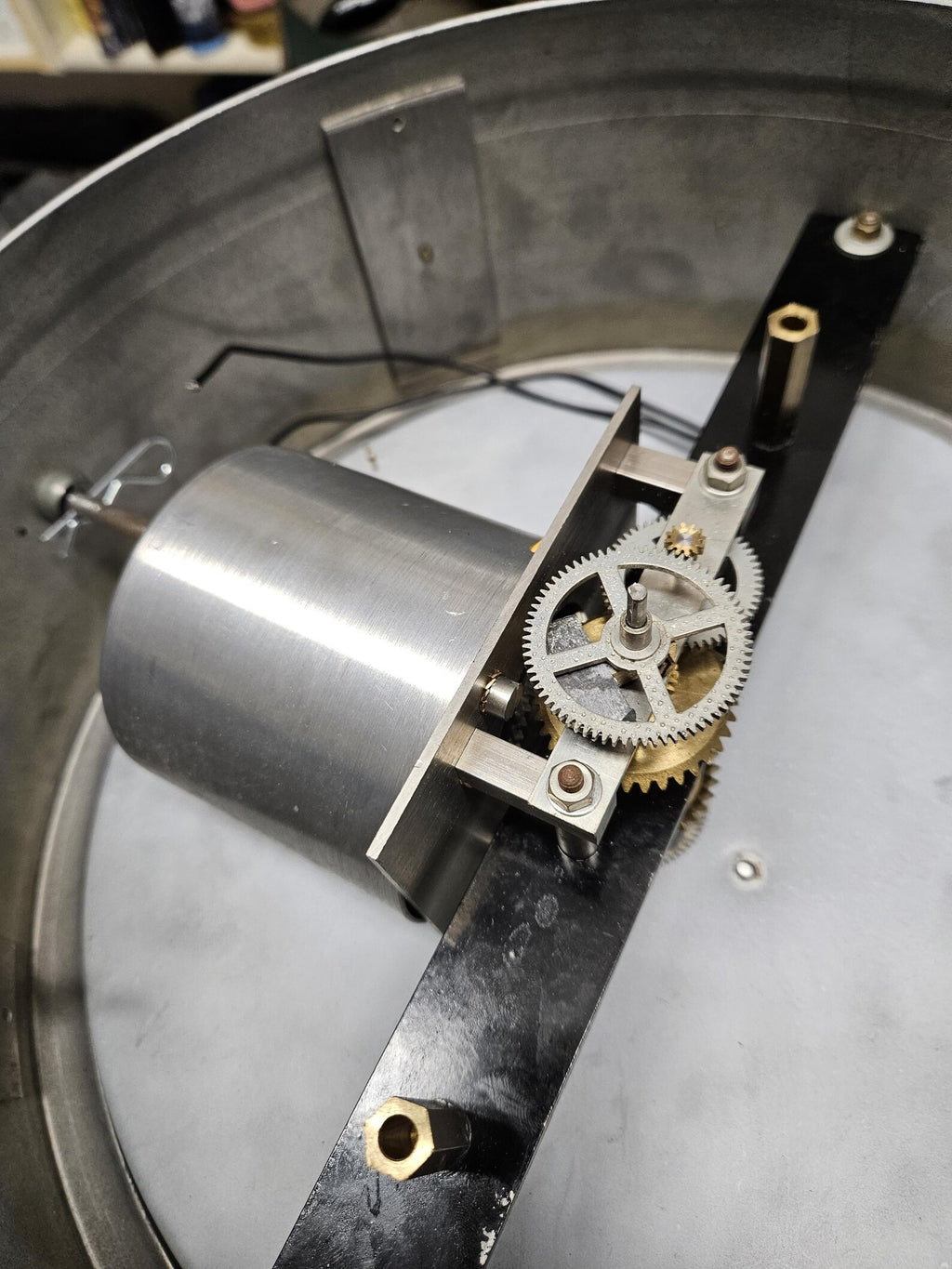 Brillié Double-Sided Station Clock, 1950s, Ø 32 cm, detail view 12